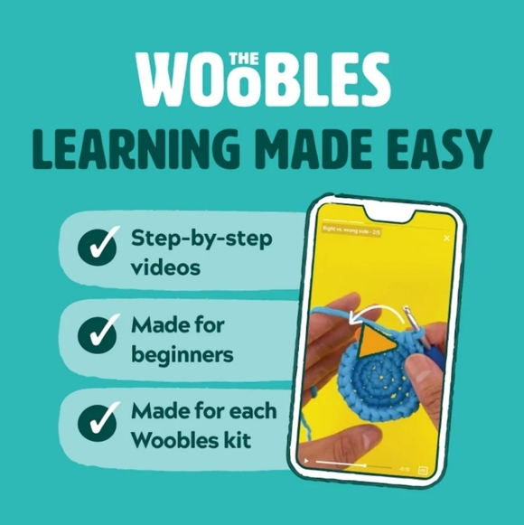 The WOoBLES Pierre the Penguin Crochet Kit - Picture 3 of 3